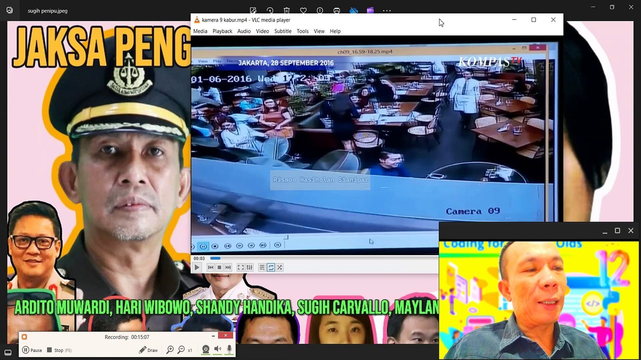 SUGIH CARVALLO JAKSA PENGKHIANAT RAKYAT KOMPLOT DGN TITO KARNAVIAN KRISHNA MURTI REKAYASA VIDEO CCTV