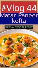 Matar Paneer Kofta!  Soft paneer and peas in a creamy, spiced gravy, perfect for any meal. #MatarPaneerKofta #IndianCuisine #VegetarianDelights #ComfortFood #DeliciousEats #FoodieFavs #ViralEats