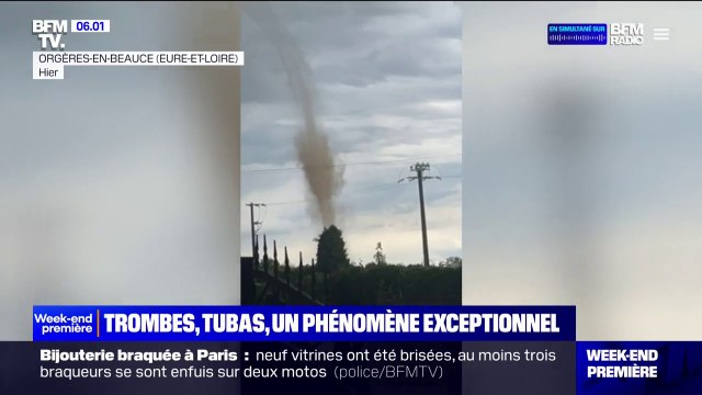 Une tornade s'est formée en Eure-et-Loir, un phénomène rare en France