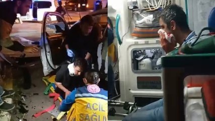 Pendik'te taksi ile otomobil çarpıştı: 2'si ağır 4 yaralı