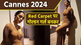 Cannes 2024: Sobhita Dhulipala Golden Bodycon dress Second Day Red Carpet Look,Public Reaction...