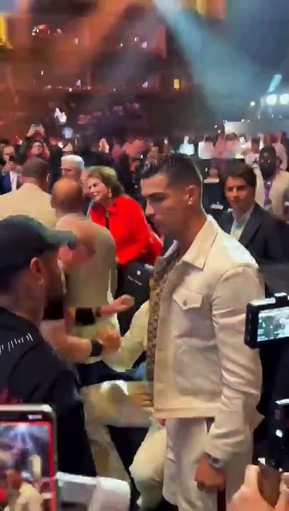 CR7 & Neymar at Fury vs. Usyk main Event