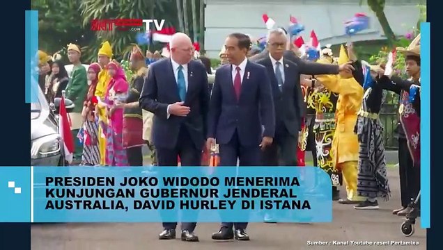 Presiden Joko Widodo Menerima Kunjungan Gubernur Jendral Australia, David Hurley Di Istana