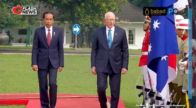 Jokowi Terima Kunjungan Gubernur Jenderal Australia, David Hurley di Istana Presiden