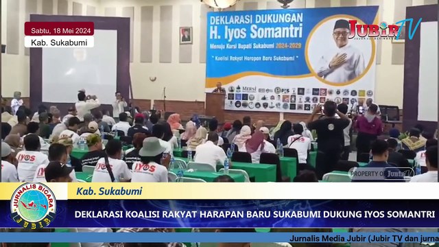 Deklararasi Dukungan ke Iyos Somantri dari Koalisi Rakyat Harapan Baru Sukabumi untuk Jadi Bupati
