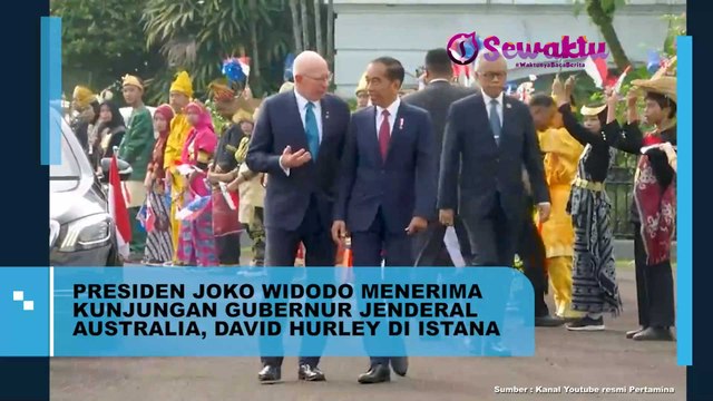 Momen Presiden Jokowi Sambut Hangat Kunjungan Gubernur Jenderal Australia David Hurley di Istana Negara