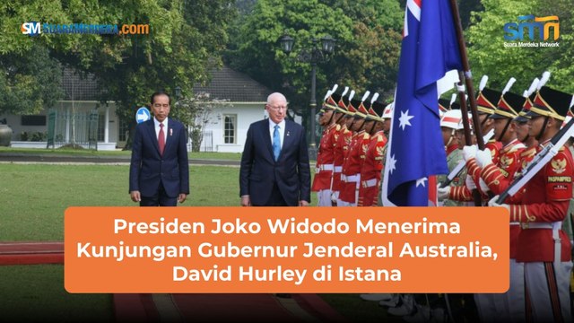Presiden Joko Widodo Menerima Kunjungan Gubernur Jenderal Australia, David Hurley di Istana