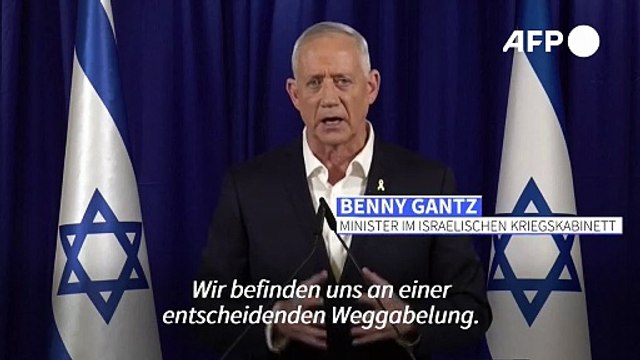 Gaza-Krieg: Minister Gantz stellt Netanjahu Ultimatum