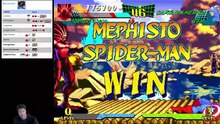 (PSX) Marvel Super Heroes vs Street Fighter - 16 - Mephisto - Lv 8 - no ending