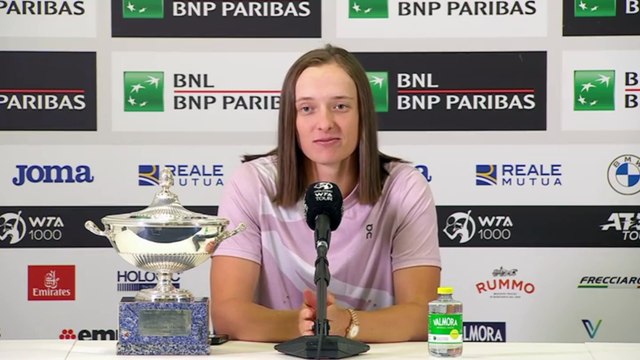Tennis - Rome 2024 - Iga Swiatek “relaxed” after her Madrid and Rome double : Thank you, and we’ll see you soon in Paris, at Roland-Garros
