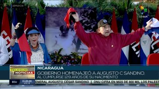 Gobierno nicaraguense homenajeó a Augusto C. Sandino al cumplirse 129 años de su nacimiento