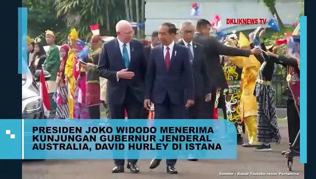 Presiden Joko Widodo Menerima Kunjungan Gubernur Jenderal Australia, David Hurley di Istana