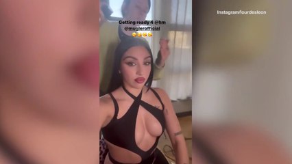 Lourdes Leon leaves little to the imagination for H&M x Mugler