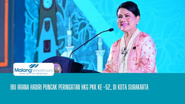 Ibu Iriana Hadiri Puncak Peringatan HKG PKK Ke-52 di Surakarta