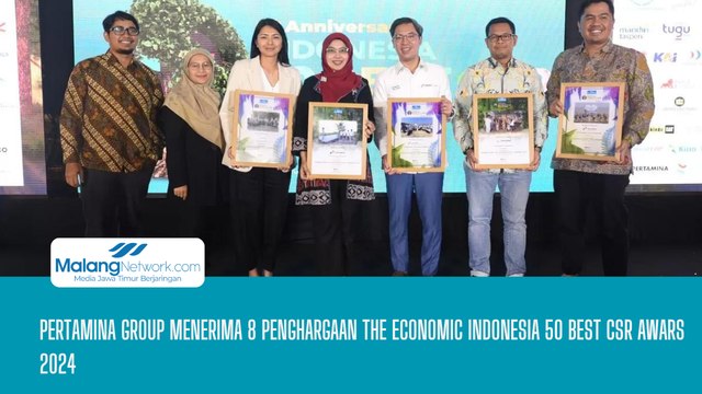 Pertamina Group Menerima 8 Awards The Economic Indonesia 50 Best CSR Awards 2024