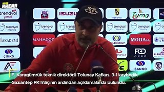 Tolunay Kafkas'tan küme düştükleri maçın ardından tepki: Herkes mutlu olsun