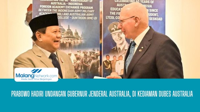 Prabowo Hadiri Undangan Gubernur Jenderal Australia di Kediaman Dubes Australia, Indonesia