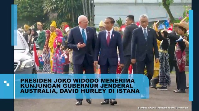 Presiden Joko Widodo Menerima Kunjungan Gubernur Jenderal Australia, David Hurley di  Istana