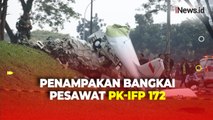 Petugas SAR Evakuasi Jenazah Korban Jatuhnya Pesawat PK-IFP 172 di BSD Tangerang Selatan