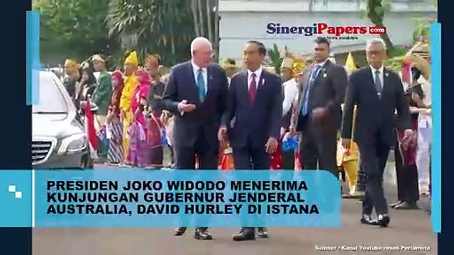 Presiden Jokowi Menerima Kunjungan Gubernur Jendral Australia , David Harley Di Istana