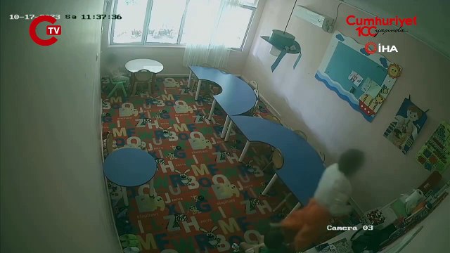Kreş müdürünün çocuklara uyguladığı şiddet kamerada