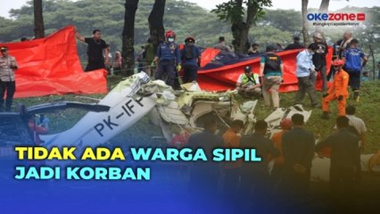 Pesawat Latih Jatuh di BSD, Polisi Pastikan Tidak Ada Warga Sipil Jadi Korban