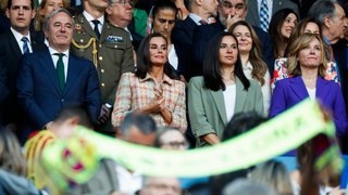 La reina Letizia preside la final de la Copa entre FC Barcelona y Real Sociedad