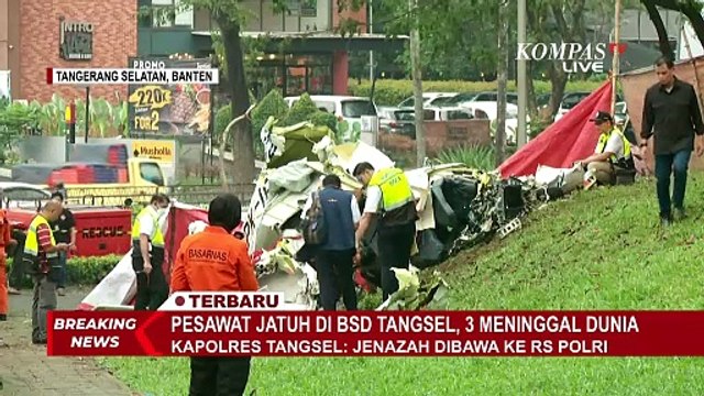 Pesawat Latih Jatuh di Kawasan BSD Sebabkan 3 Orang Meninggal, Basarnas Ungkap Hal ini