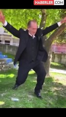 Çakma Atatürk, 19 Mayıs'ı da boş geçmedi! Zeybek oynadığı görüntüleri paylaştı