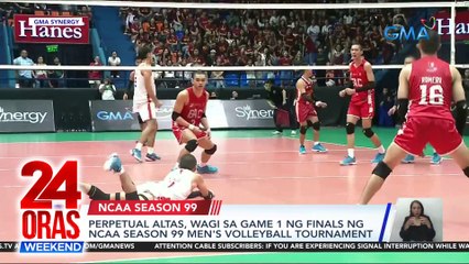 Perpetual Altas, wagi sa Game 1 ng finals ng NCAA Season 99 Men's Volleyball Tournament | 24 Oras Weekend