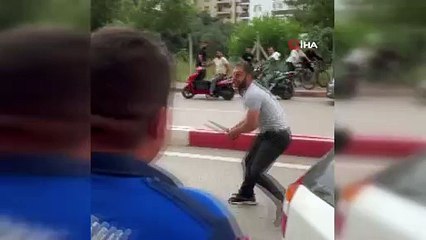 Tabelasına el konulan esnaf zabıtaya bıçakla saldırdı