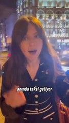 İstanbul'da taksiye binmek için Arap şeyhine dönüşmek