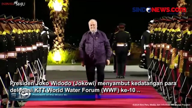Gala Dinner, Jokowi Sambut Langsung Kedatangan Delegasi KTT World Water Forum ke-10