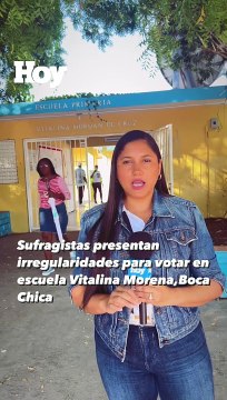 Elecciones RD 2024 | Denuncian irregularidades en escuela de Boca Chica