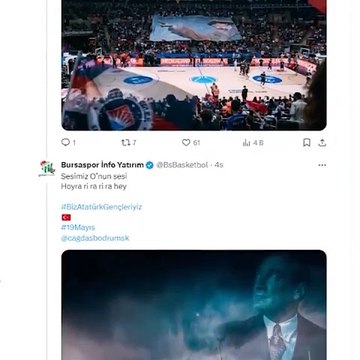 Basketbol Süper Ligi'nde kulüplerden 19 Mayıs mesajı