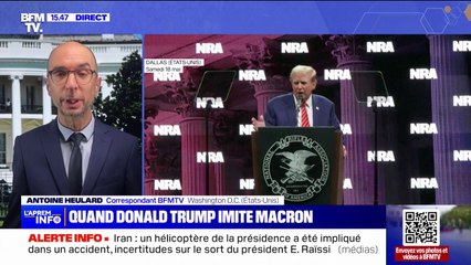 "Comment va votre femme?": quand Donald Trump imite Emmanuel Macron en meeting