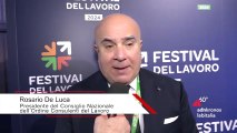 XV° edizione del Festival del Lavoro, De Luca 