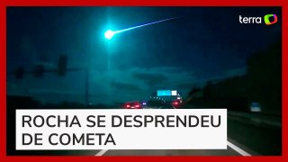 Moradores gravam meteoro cruzando o céu de Portugal e Espanha