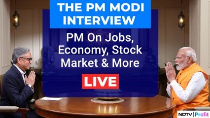 Скачать видео: PM Modi Interview LIVE | PM Narendra Modi On Stock Market, Economy, Jobs & More | NDTV Profit