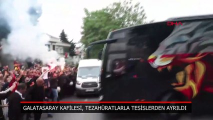 Galatasaray kafilesi, tezahüratlarla Florya'dan yola çıktı!