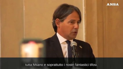 Ambrogino all'Inter, Inzaghi:  "Tifosi fondamentali per la seconda stella"