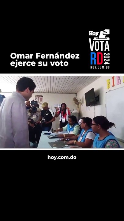 El llamado de Omar Fernández para los votantes que no han ido a las urnas