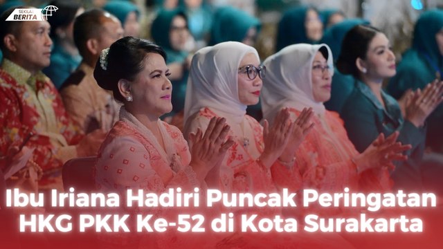 Ibu Iriana Hadiri Puncak Peringatan HKG PKK Ke-52 di Kota Surakarta