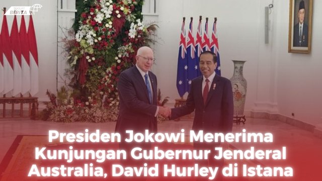 Presiden Jokowi Menerima Kunjungan Gubernur Jenderal Australia, David Hurley di Istana