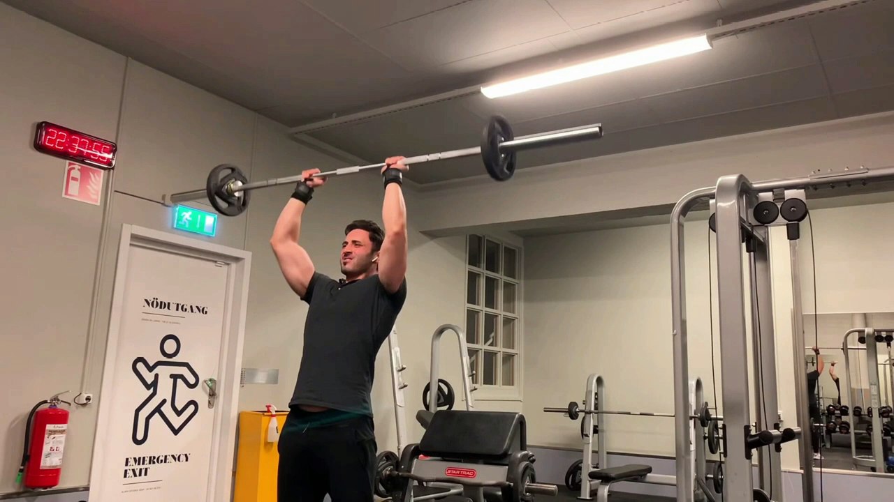 Standing bar press