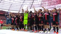 Leverkusen lift Bundesliga trophy after unbeaten season