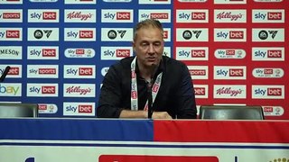 Crawley Town manager Scott Lindsey's Inital reaction after winning play-off final