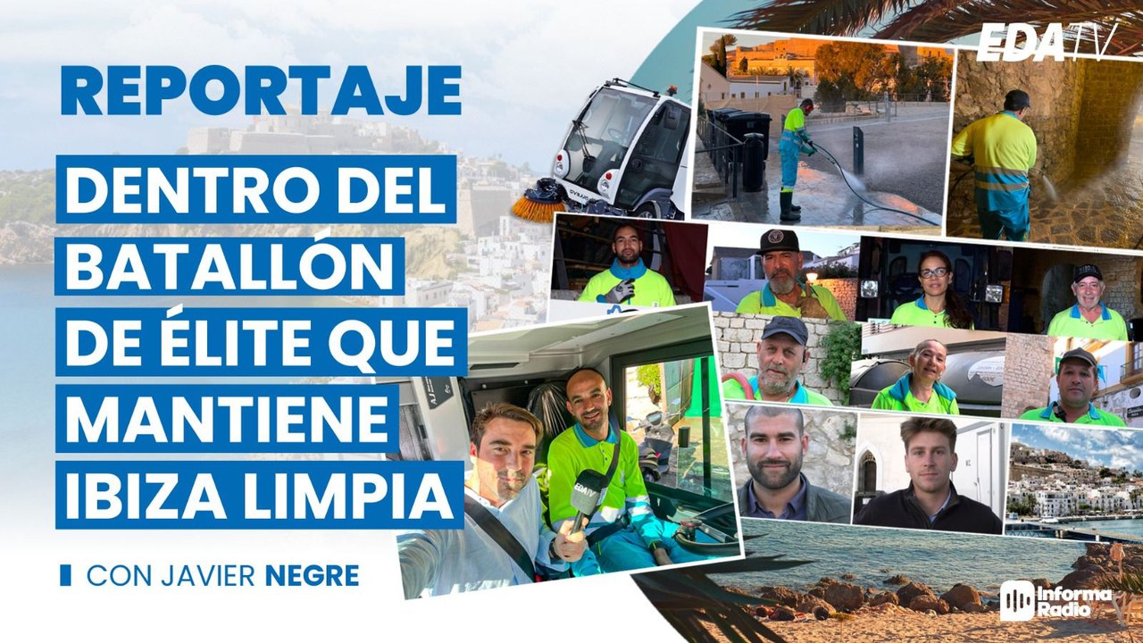 Una noche con el batallón que mantiene Ibiza limpia