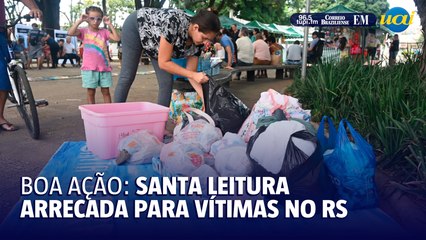 Santa Leitura arrecada donativos para o RS em BH