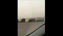 Misure di sicurezza intensificate in Iran: la colonna dei mezzi dei pasdaran in una Teheran blindata